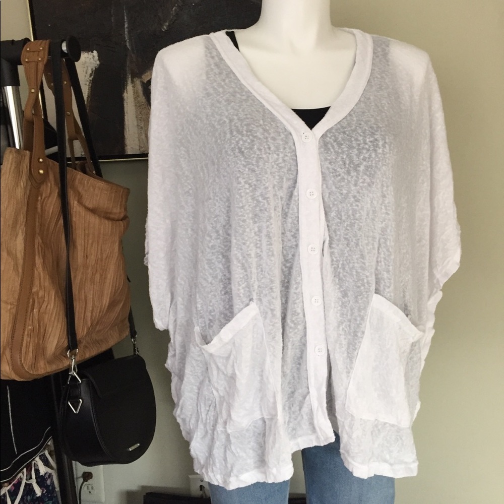 Pleats Collection Oversized Cardigan/Tunic, OS